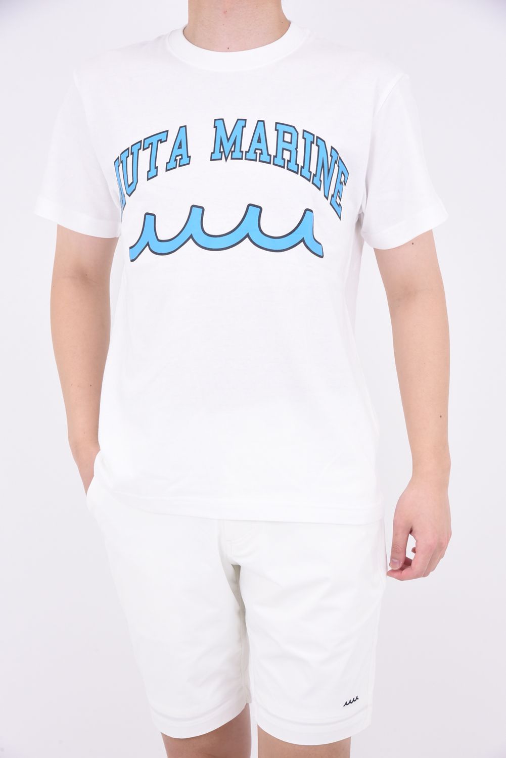 muta - ACANTHUS × muta MARINE College Logo Tee / カレッジロゴ T