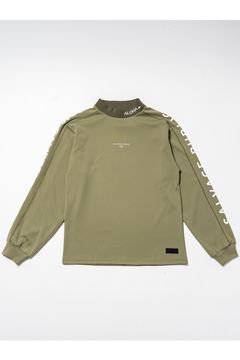 【26AW】 ʻAlapaina Mockneck L/S（CAMPBELL AVE） / ロゴプリント ロングスリーブ モックネックTシャツ (カーキ) (9月入荷予定）