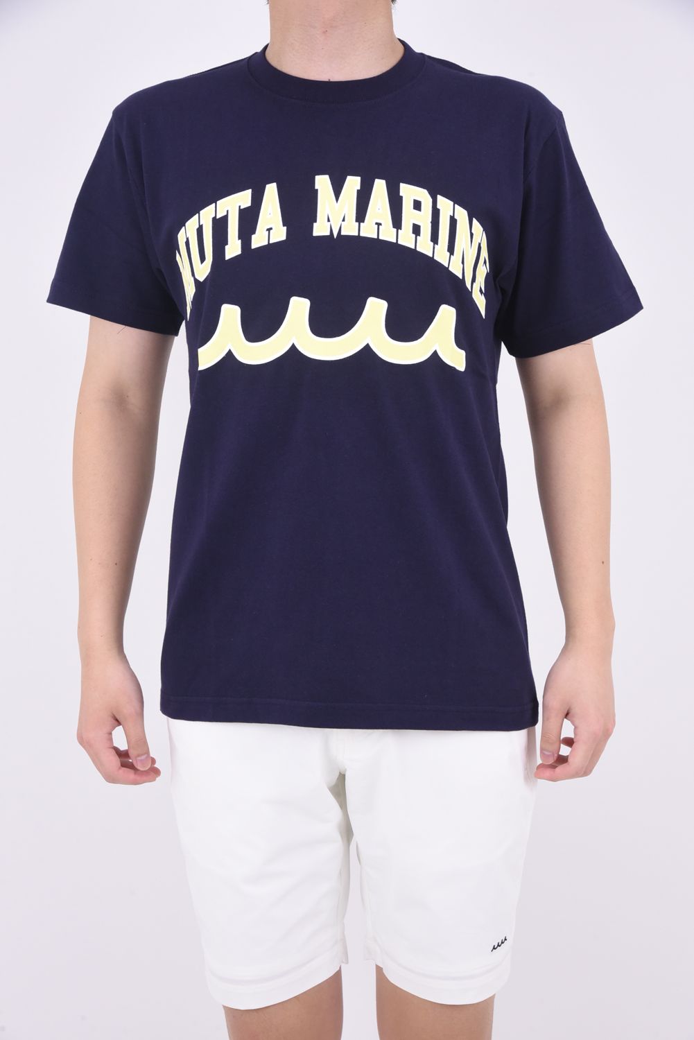 muta - ACANTHUS × muta MARINE College Logo Tee / カレッジロゴ T