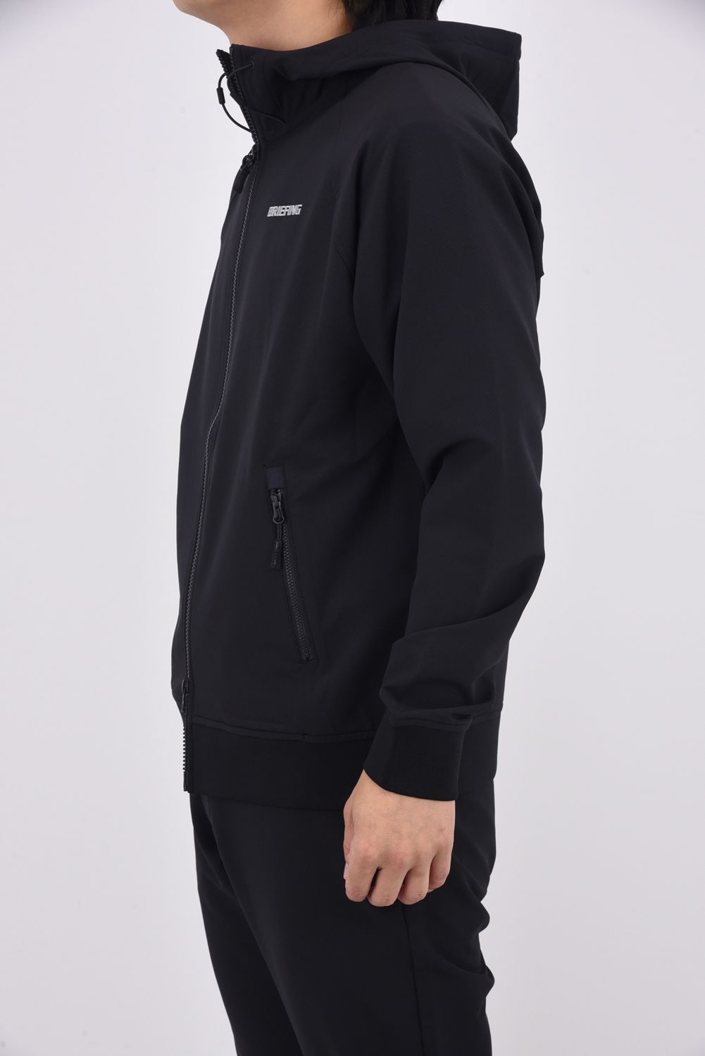 【25AW】 MEN'S STORMFLEECE BACK DOTS PARKA / ストームフリース ジップアップリブパーカー (ブラック)