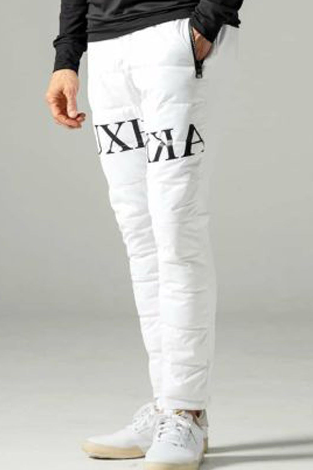 BATTING LOGO PANTS / バッテイング ロゴ ロングパンツ (ホワイト)