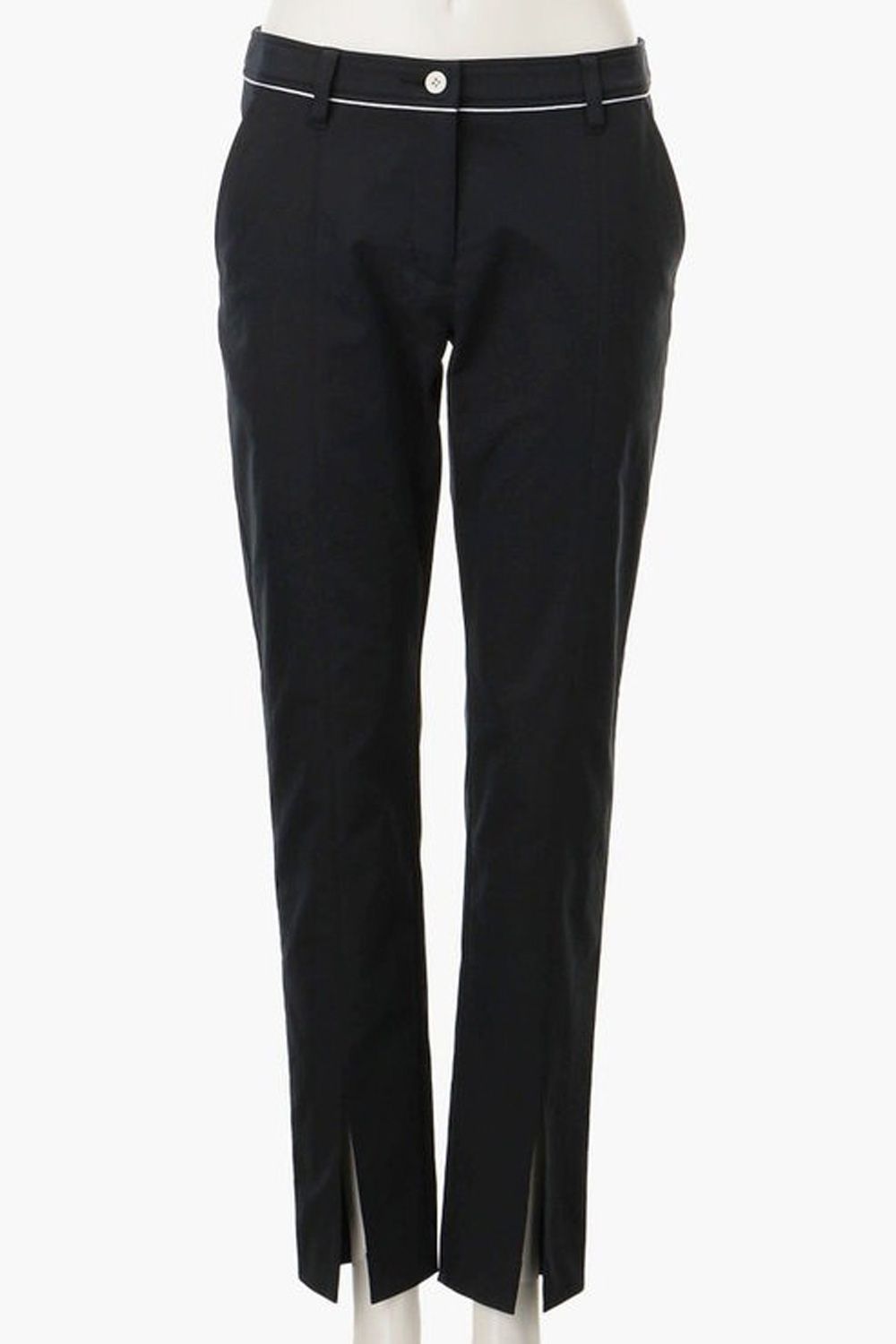 【25AW】【レディース】WS WR STRETCH CENTER STITCH SLIT PANTS / ストレッチパンツ (ブラック)