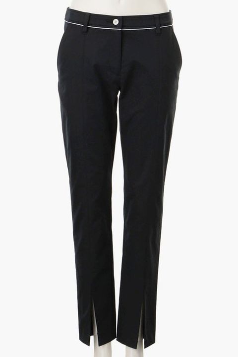 【25AW】【レディース】WS WR STRETCH CENTER STITCH SLIT PANTS / ストレッチパンツ (ブラック)