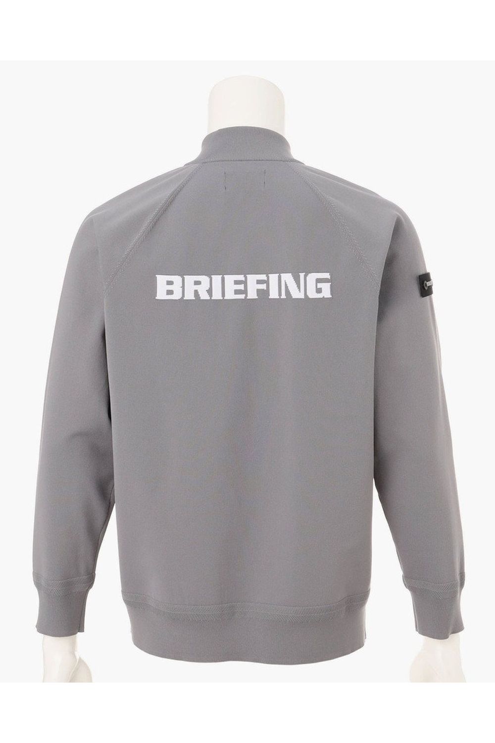 【26AW】 MEN’S PLANE KNIT HALFZIP / BGロゴ ハーフジップニット (グレー)