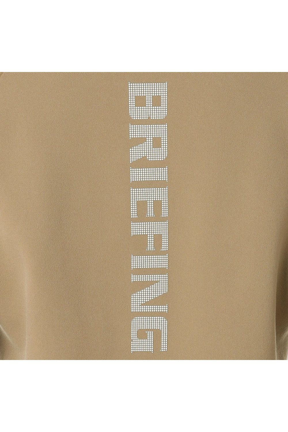 【26AW】【レディース】 WOMEN’S WARM LS HIGHNECK / 起毛素材 ブランドロゴ 長袖モックネックTシャツ (ベージュ)