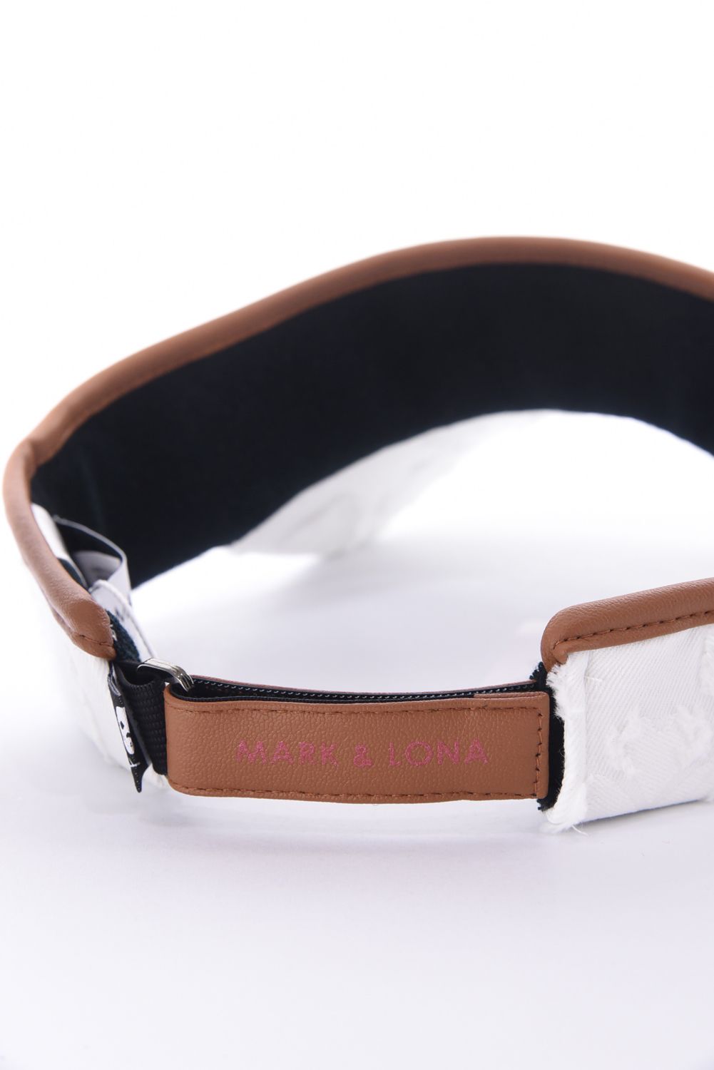 【2026SS 木村拓哉さん着用 VOL.6】 IMPERIAL CUT JACQUARD VISOR / 3Dモノグラム生地 レザーパイピング サンバイザー (ホワイト)