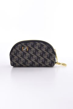 【プレゼント好適品】 KIWI PETIT (キウィ プチ)  / ブランド オリジナルテキスタイル プチ ポーチ (ダークブラック)*