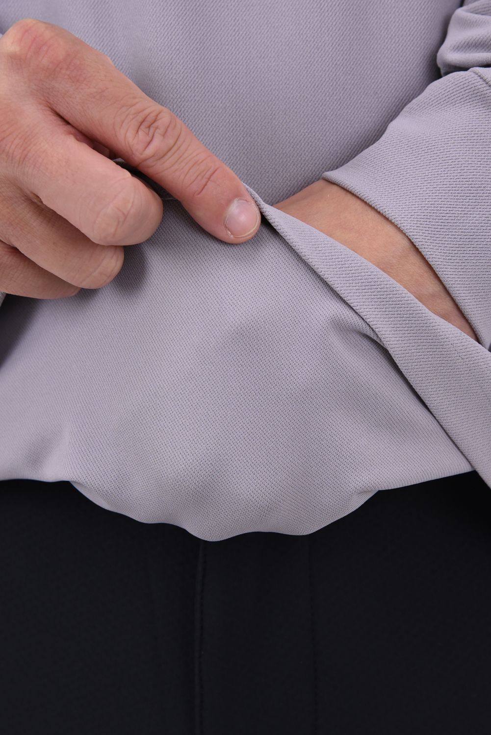 【26AW】 Sleeve LogoLong Sleeve Polo / スリーブロゴ 長袖ポロシャツ (グレー)