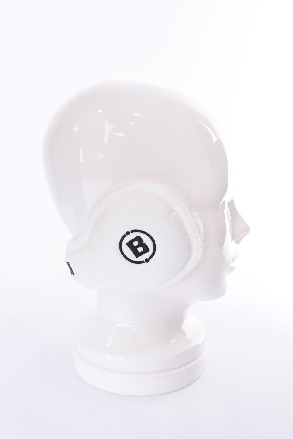 TWILL EAR MUFF / ロゴ ボア イヤーマフ (ホワイト)