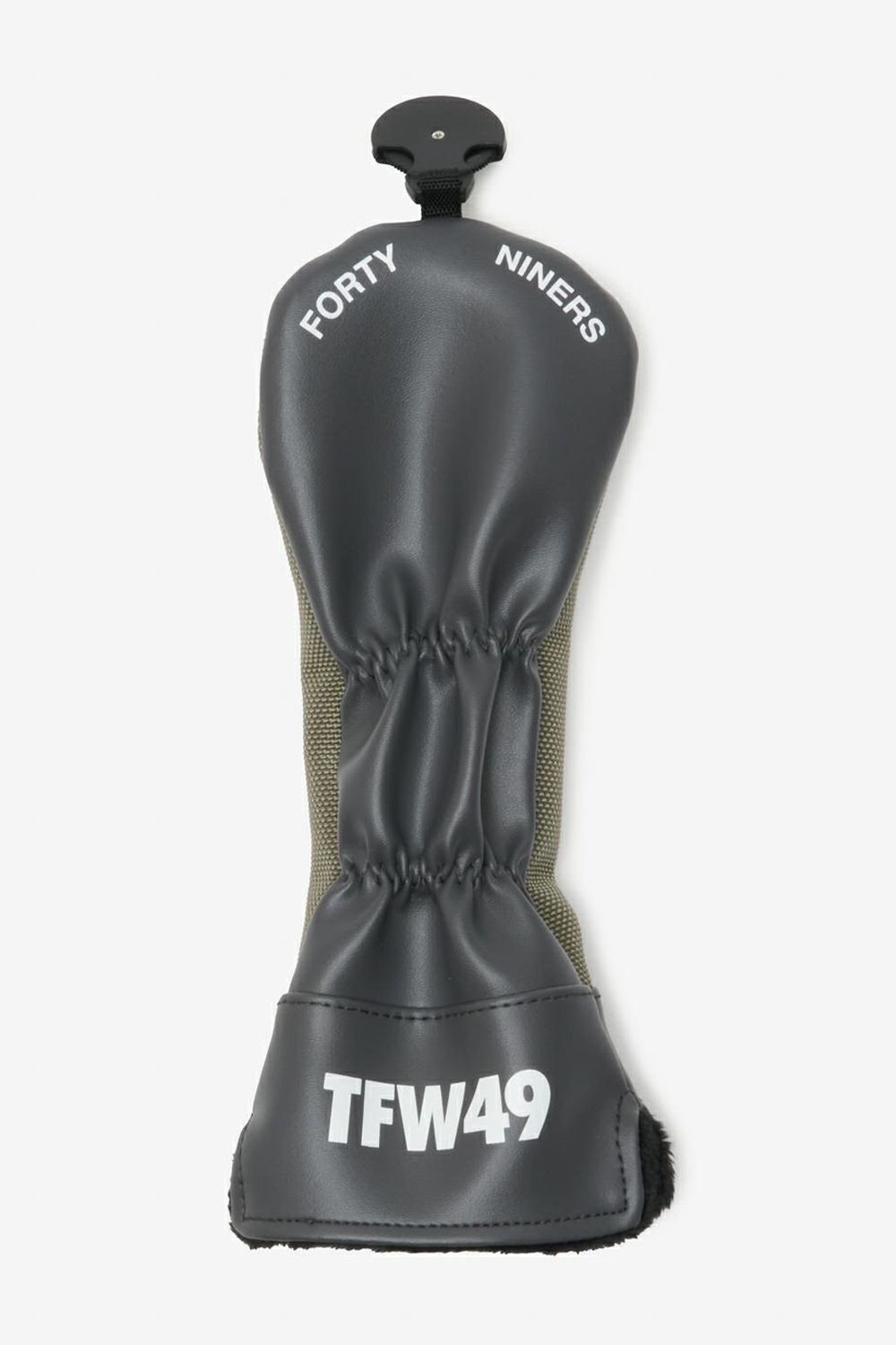 NYLON HEAD COVER UT / ナイロン ブランドロゴ ユーティリティカバー (グレージュ)