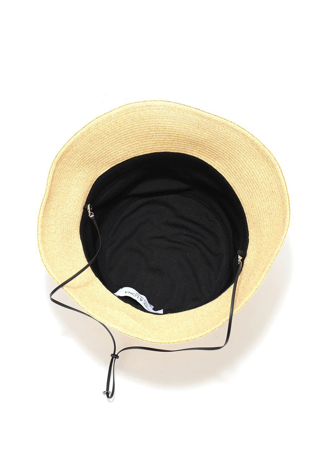 【26SS】 MIRAGE RAFFIA HAT / ラフィア調ペーパー素材 リゾートライク バケットハット (ナチュラル)