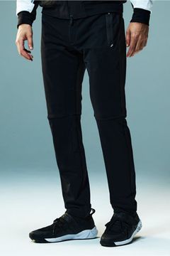 【ABSOLUTE】 VUELTA SWEAT PANTS / ロゴプリント 裏起毛 ストレッチパンツ ブラック*