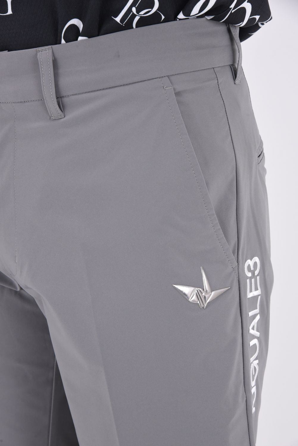 BASIC SHORT PANTS / ブランドロゴ ベーシック ショートパンツ (グレー)