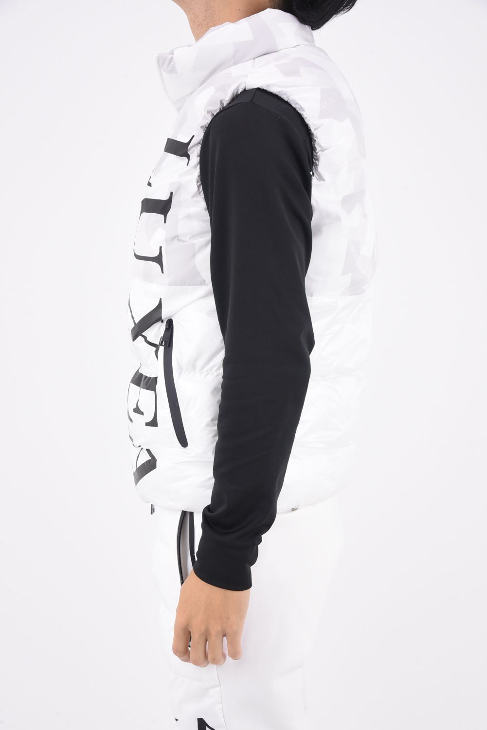 VERTICAL LOGO VEST / バーチカル ロゴ ベスト (ホワイトカモ)