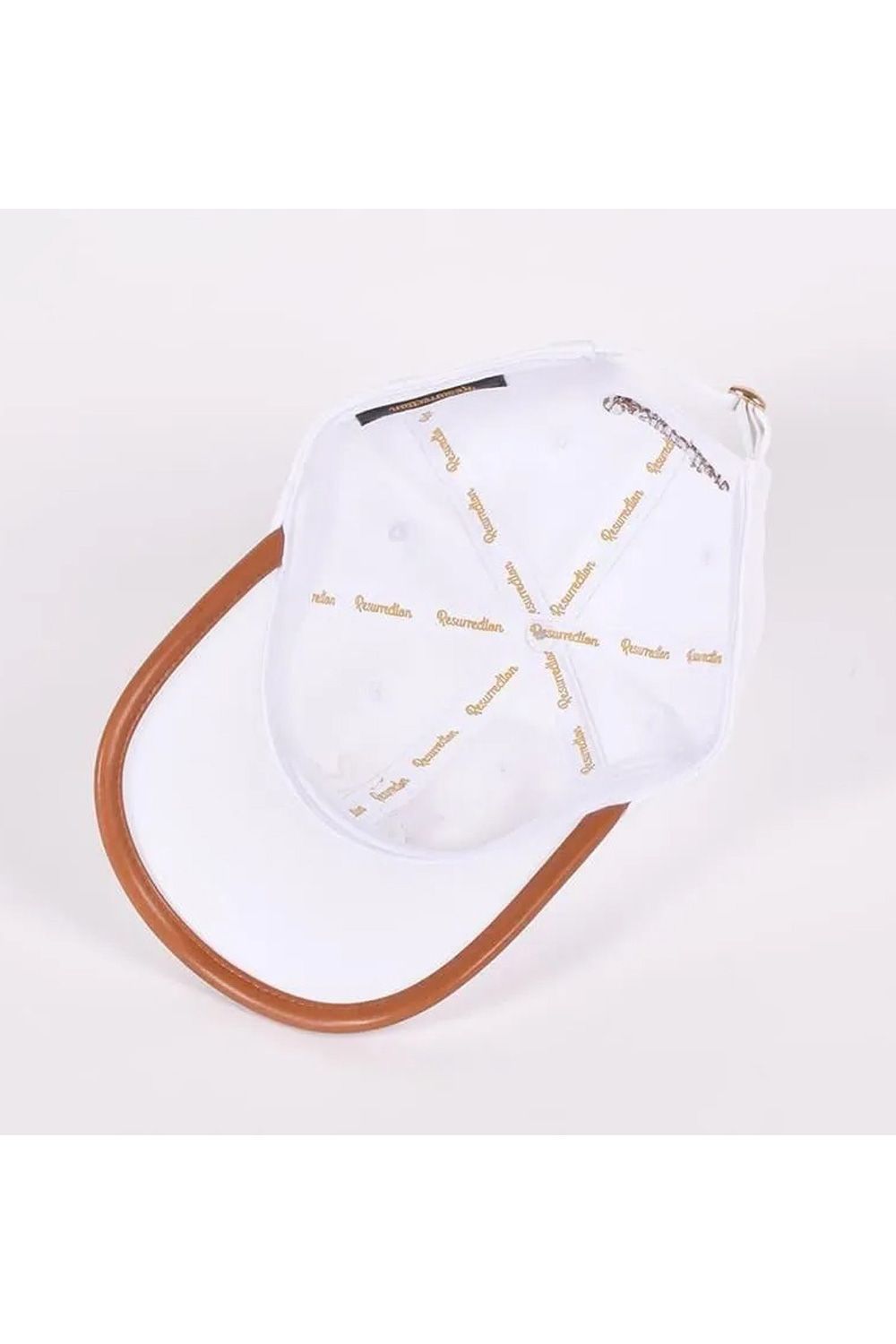 【26AW】 LEATHER LOGO PIPING CAP / レザーロゴパイピングキャップ  (ホワイト)