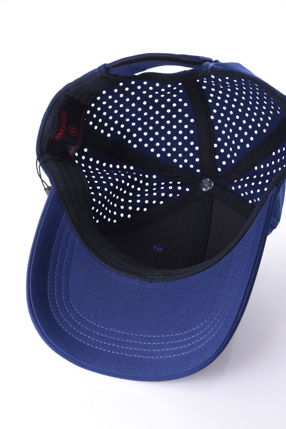 【26SS】 MEN’S PUNCHING MESH INITIAL CAP / イニシャルワッペン パンチングメッシュキャップ (ネイビー)