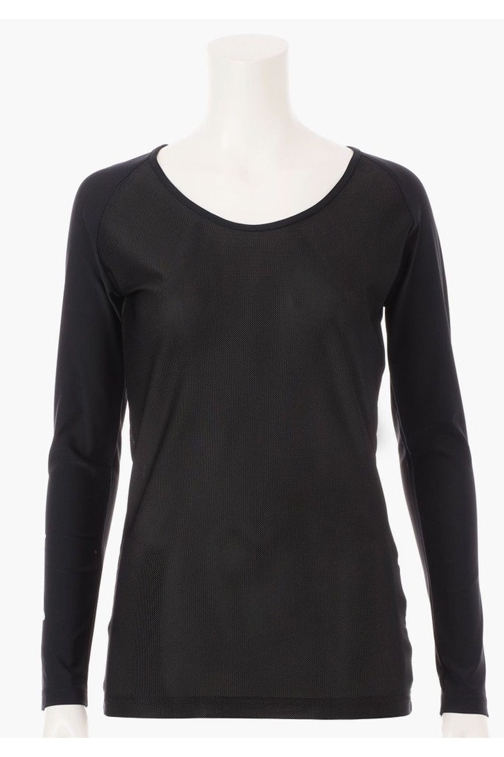 【25SS】【レディース】 WOMENS UNDER SHIRT / ブランドロゴ Uネック ストレッチ アンダーシャツ (ブラック)