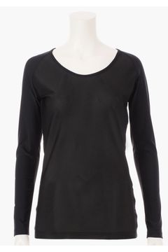 【25SS】【レディース】 WOMENS UNDER SHIRT / ブランドロゴ Uネック ストレッチ アンダーシャツ (ブラック)