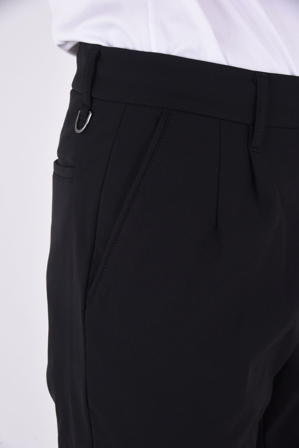 WINDPROOF LOGO SLACKS  / サイドロゴ 裏起毛スラックス ブラック