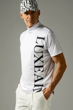 VERTICAL LOGO MOCK NECK T-SHIRTS / バーチカルロゴ モックネック Tシャツ (ホワイト)