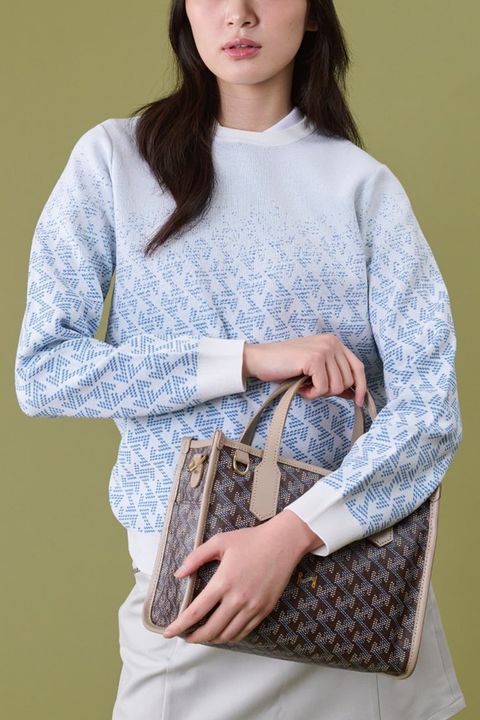 【26AW】【レディース】 GM GRADATION KNIT / GMグラデーション クルーネックニット (オフホワイト)*