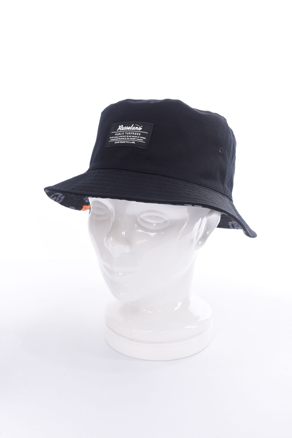 RUSSELUNO - REVERSIBLE BUCKET HAT / リバーシブルタイプ バケットハット （ブラック） | GOSSIP GOLF