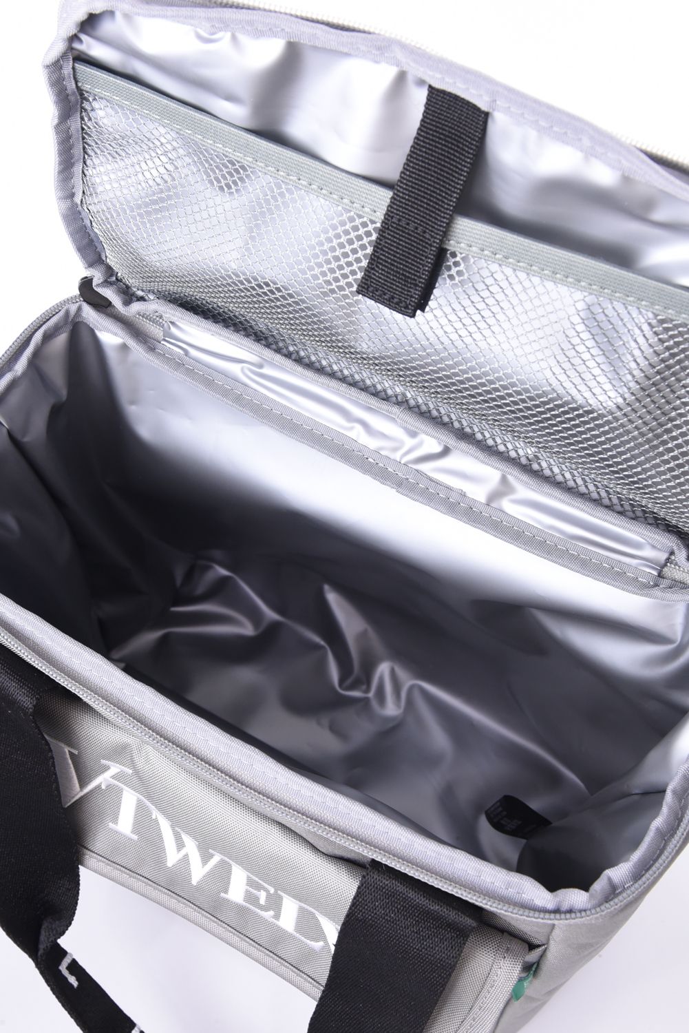 【26SS】 DOUBLE LOGO COOL BAG / ブランドロゴ刺繍 ボックス型クーラーバッグ (グレー)