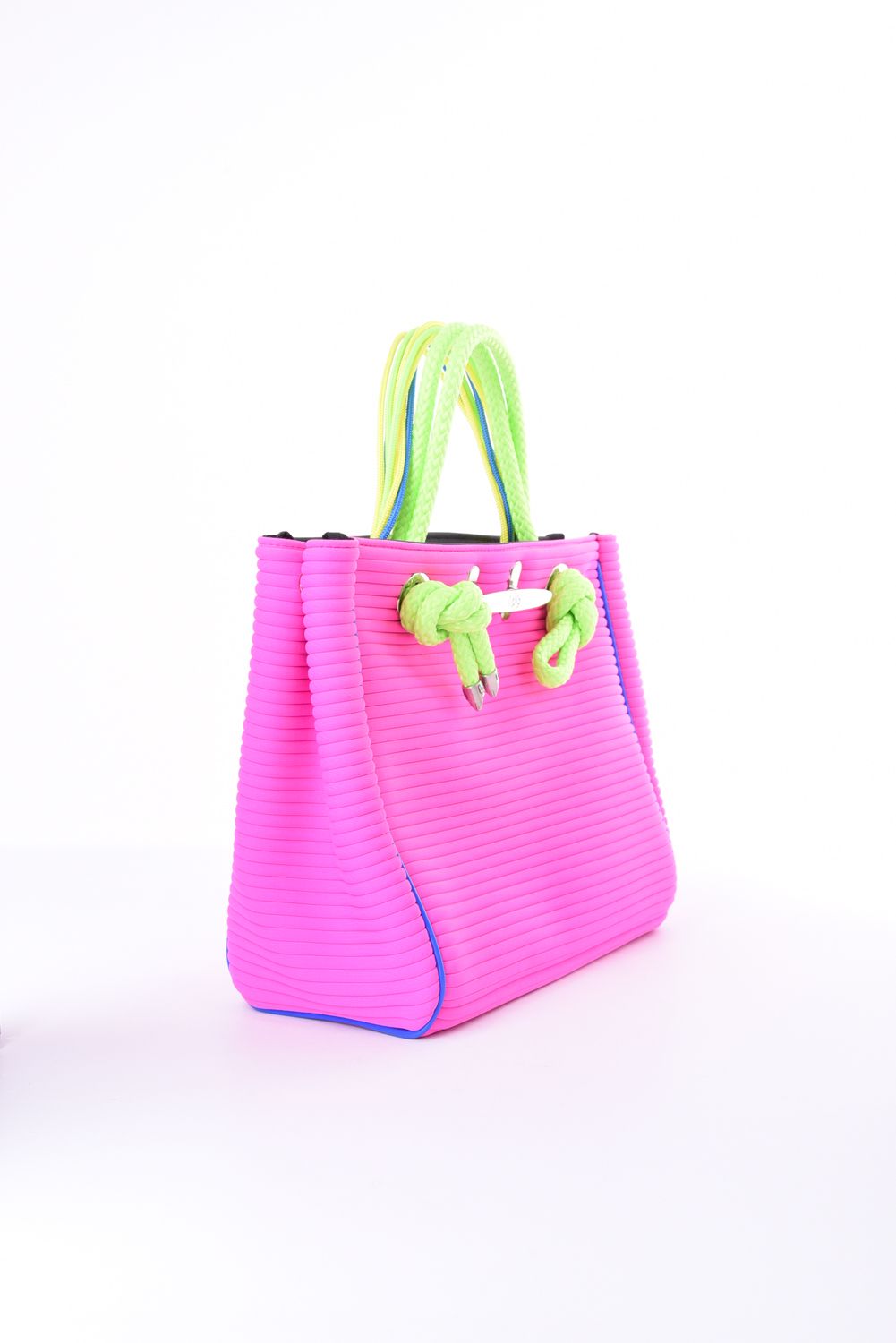 CLEAT TOTE mini TOM0152 / クリート トート ミニバッグ ボーダー （ショックピンク）*