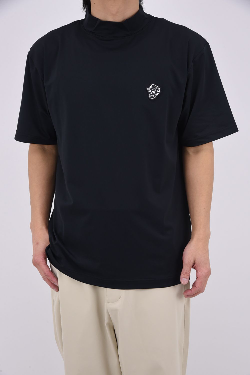 【26SS】 DVG MOCK TEE / モックネック Tシャツ (ブラック)