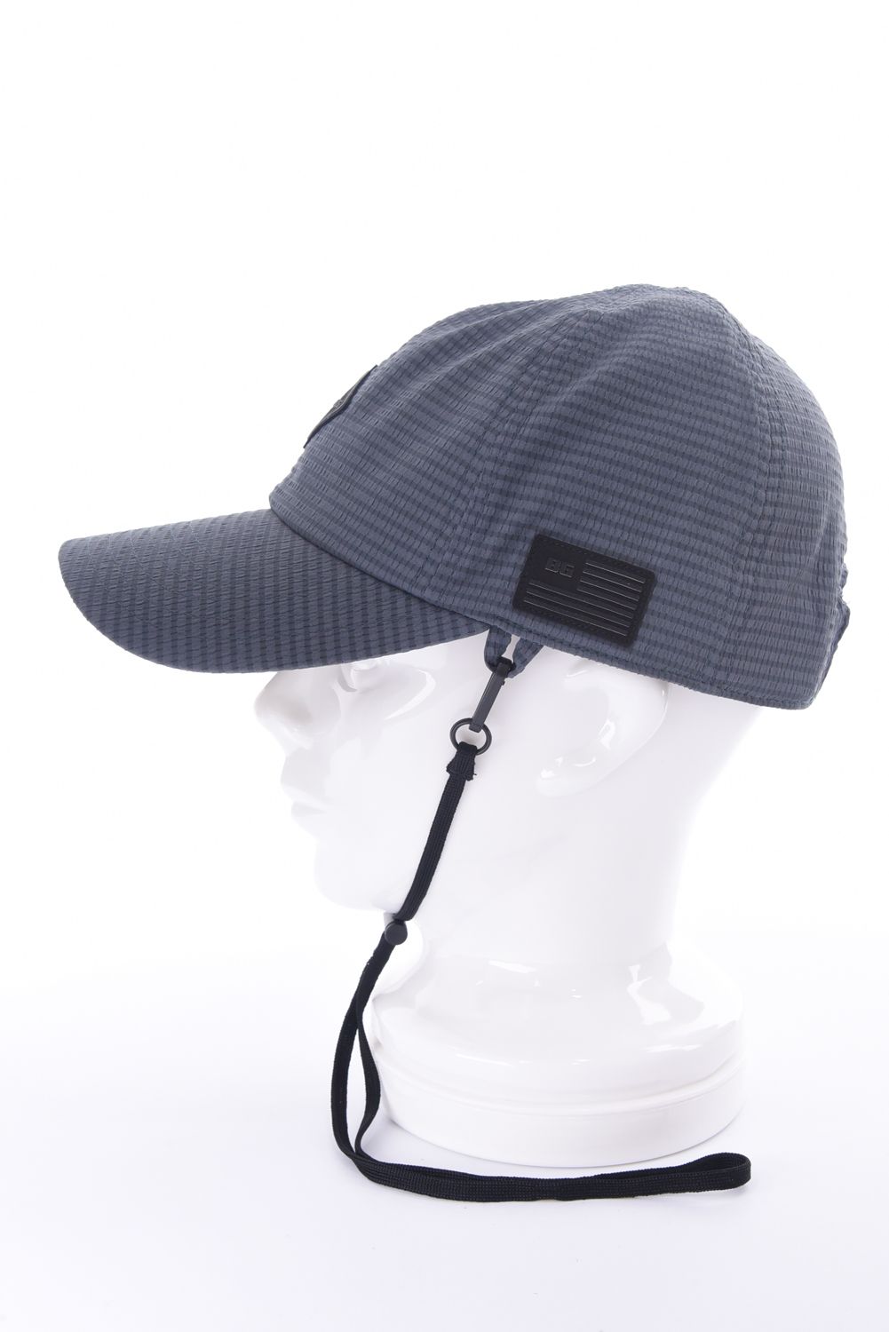 【26SS】【レディース】 WOMEN’S SEERSUCKER CORD STRAP CAP / シアサッカー コードストラップ付き キャップ (チャコール)