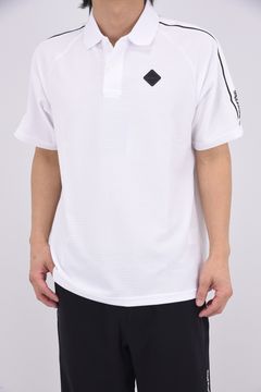 【26SS】 MEN'S LINE POLO RF / カノコ生地 ラインロゴテープ リラックスフィット ポロシャツ (ホワイト)