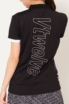 【期間限定ポイント10倍】【レディース】 BACK O/L POLO / アウトラインロゴ ポロシャツ (ブラック)
