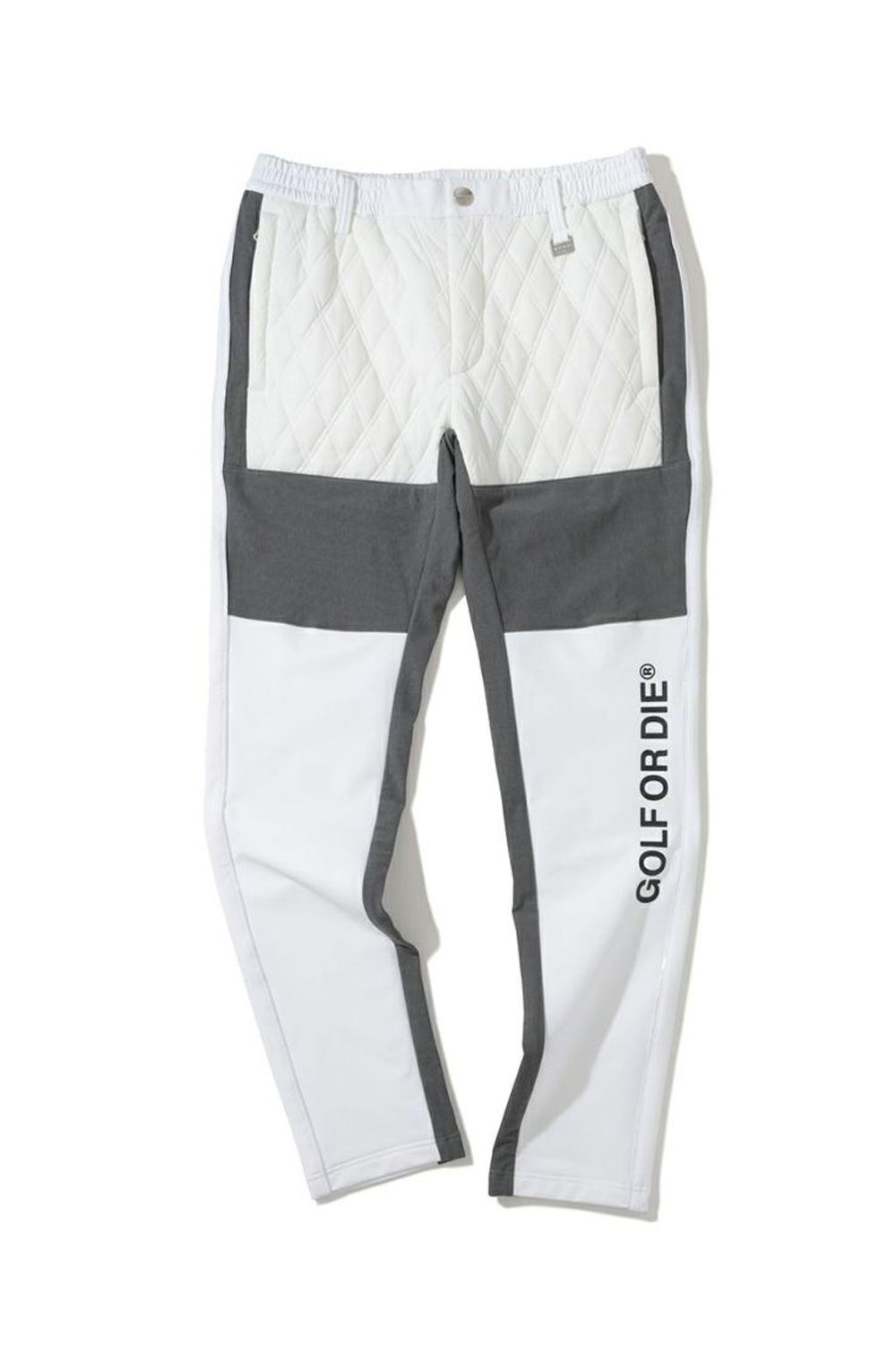 SYNAPCE QUILTED HYBRID TAPERED PANTS / キルティング ハイブリッド パンツ (ホワイト)