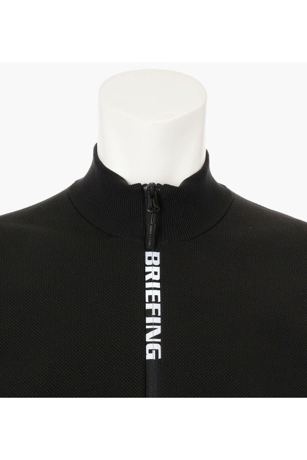 【25AW】 MEN'S WR KNIT HALFZIP TOP / 超撥水糸 鹿の子編み ハーフジップニット (ブラック)