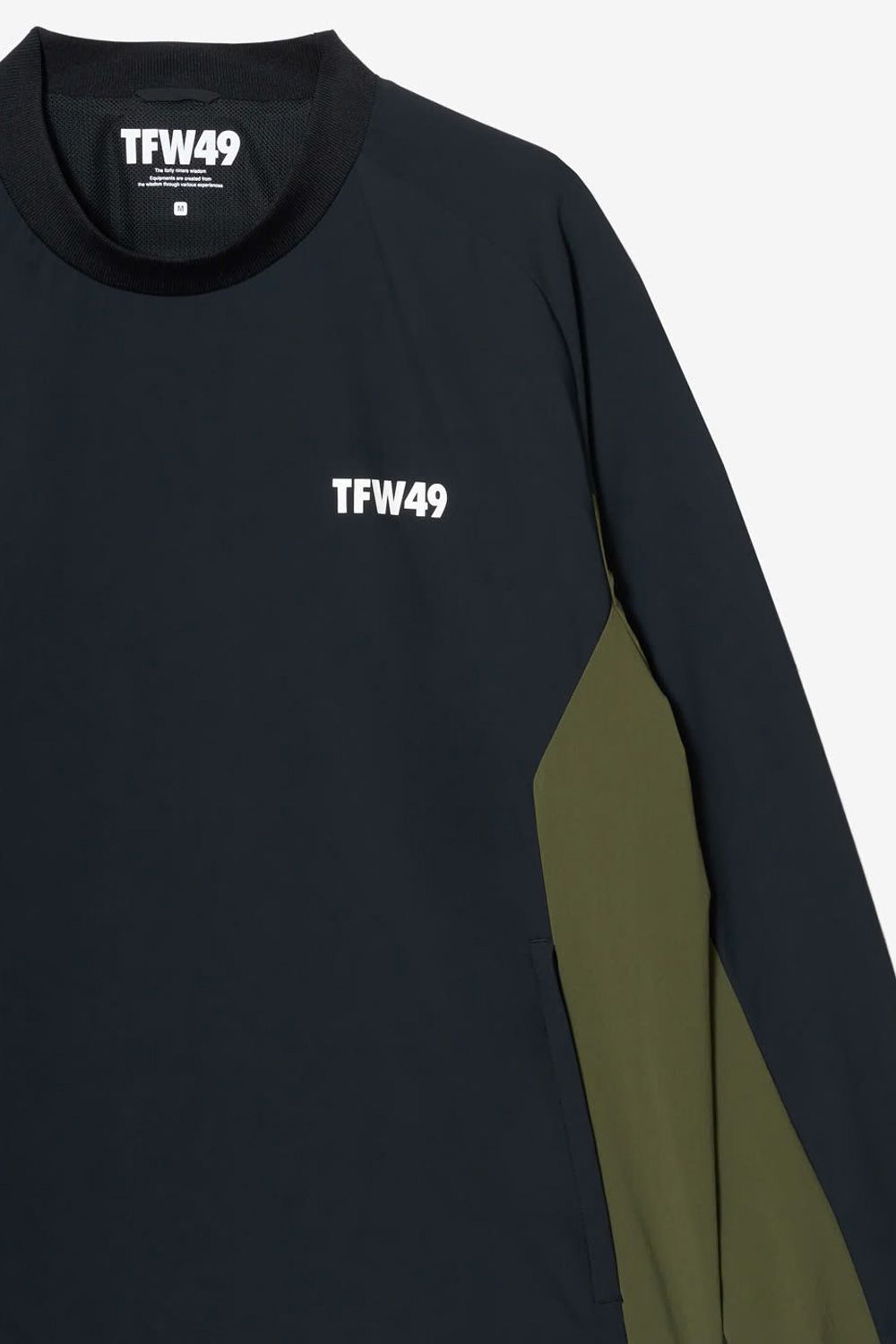 【26AW】 SHELL PULLOVER TRAIN / ナイロン クルーネック プルオーバー  (ブラック)