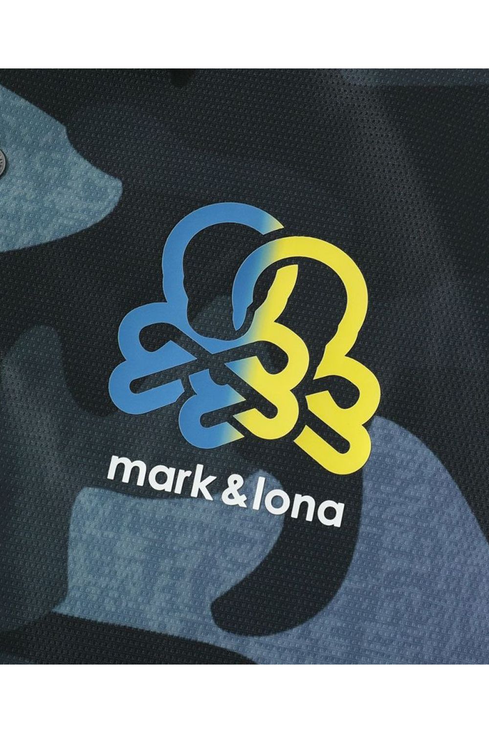 MARK&amp;LONA - 美品■MARK&amp;LONA■ゴルフ スカル カモフラ ワッペン 刺繍 ポロ シャツ 733 MARK & LONA スカル刺繍 カモフラカラー ポロシャツ 古着