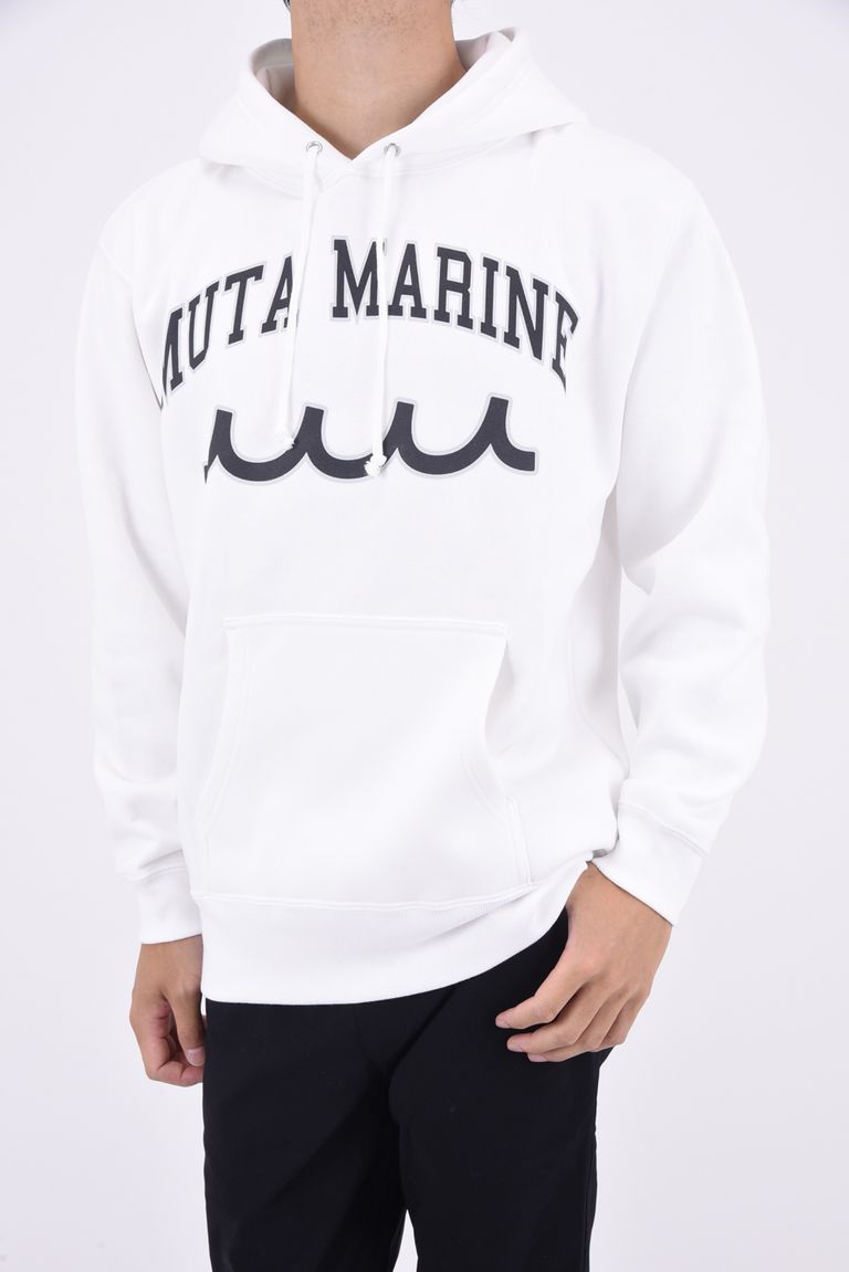 muta - ACANTHUS X MUTA MARINE COLLEGE LOGO HOODED SWEATSHIRT 