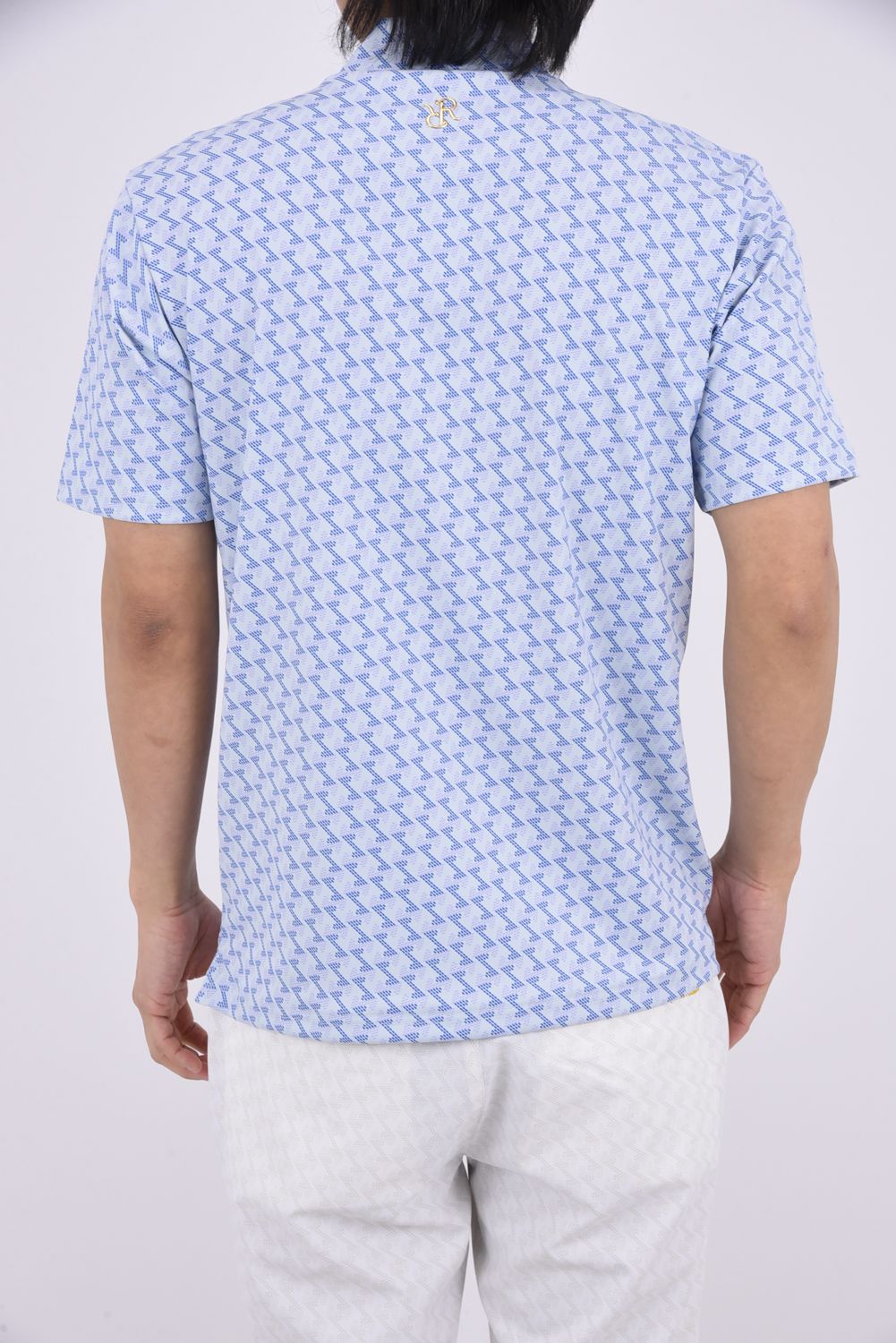 【26SS】 MENS GM PRINT MOCK NECK / GMプリントモックネック (ブルー)*