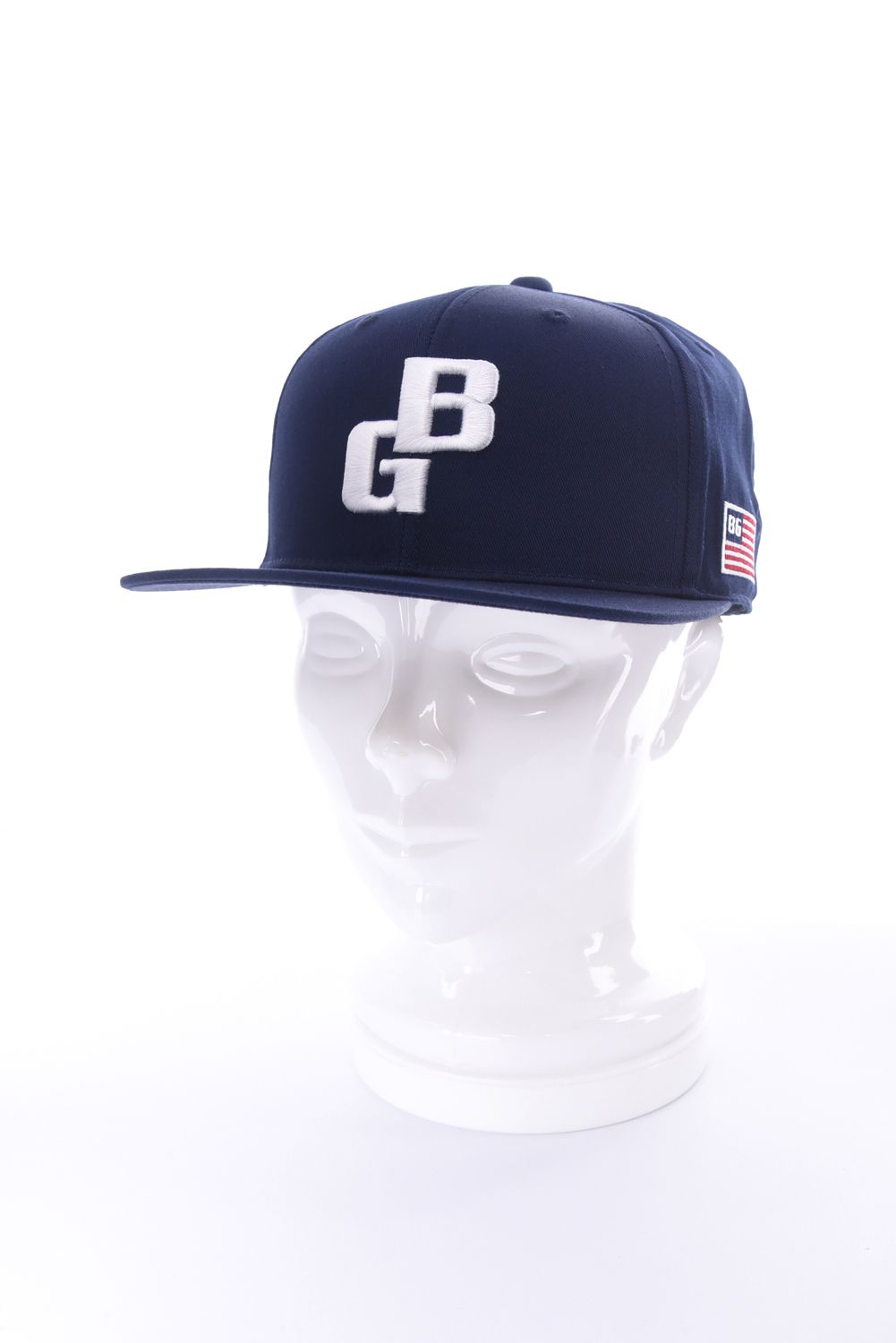 【26SS】 MEN’S BG LOGO FLAT VISOR CAP / BGロゴ フラットキャップ (ネイビー)