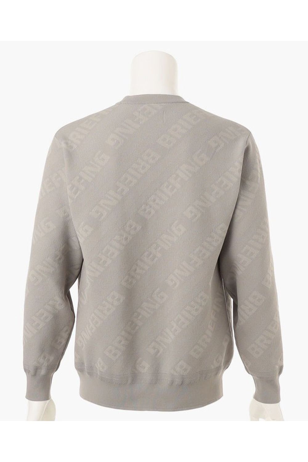 【25AW】 CE MEN'S WR BIAS LOGO CREWNECK KNIT / バイアスロゴジャカード クルーネックニット (グレー)