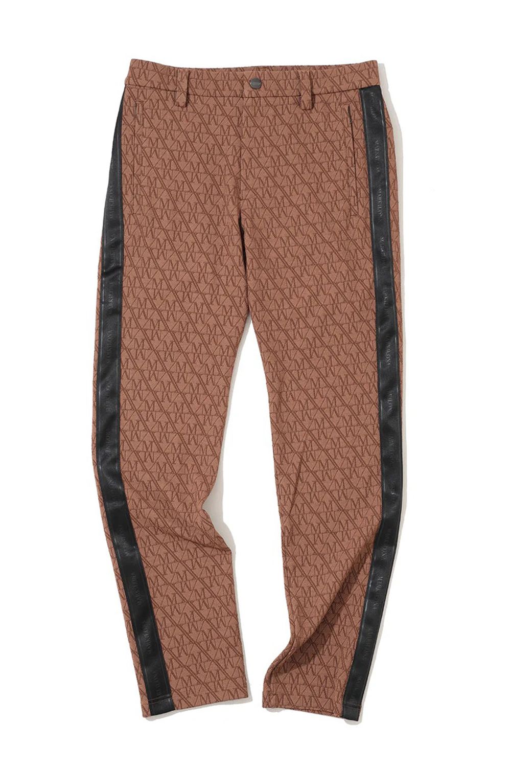 【2025AW】【CODE COLLECTION】 TPTP / ジオメトリックジャカード サイドラインテープ ロングパンツ (ブラウン)