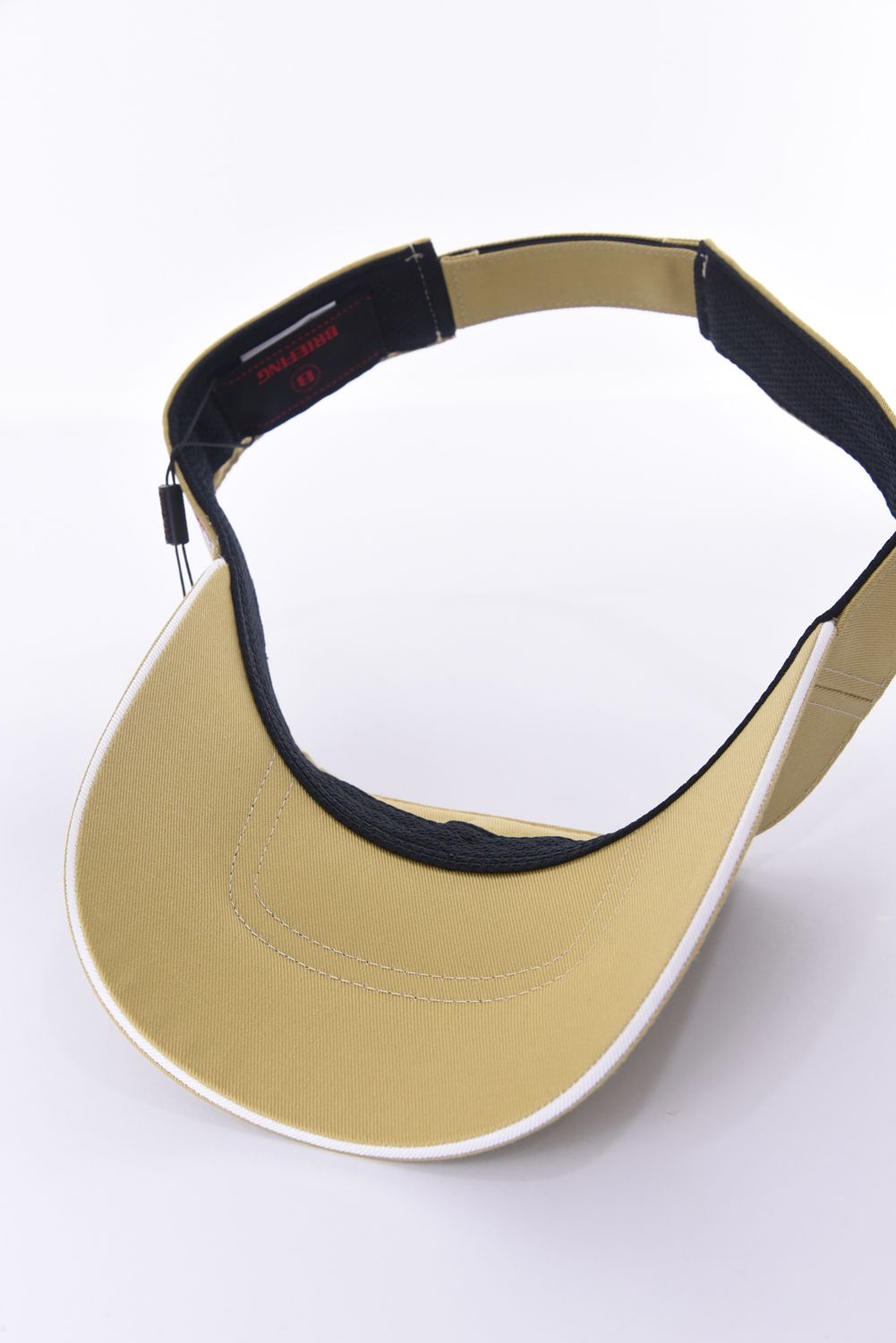 MENS BASIC VISOR / ブランドロゴ刺繍 ベーシック サンバイザー (ベージュ)
