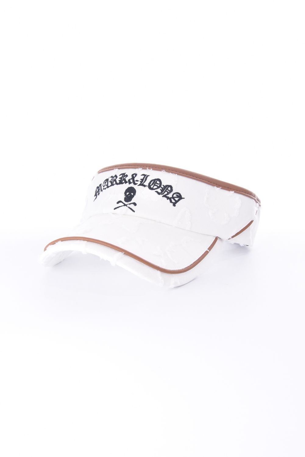 【2026SS 木村拓哉さん着用 VOL.6】 IMPERIAL CUT JACQUARD VISOR / 3Dモノグラム生地 レザーパイピング サンバイザー (ホワイト)