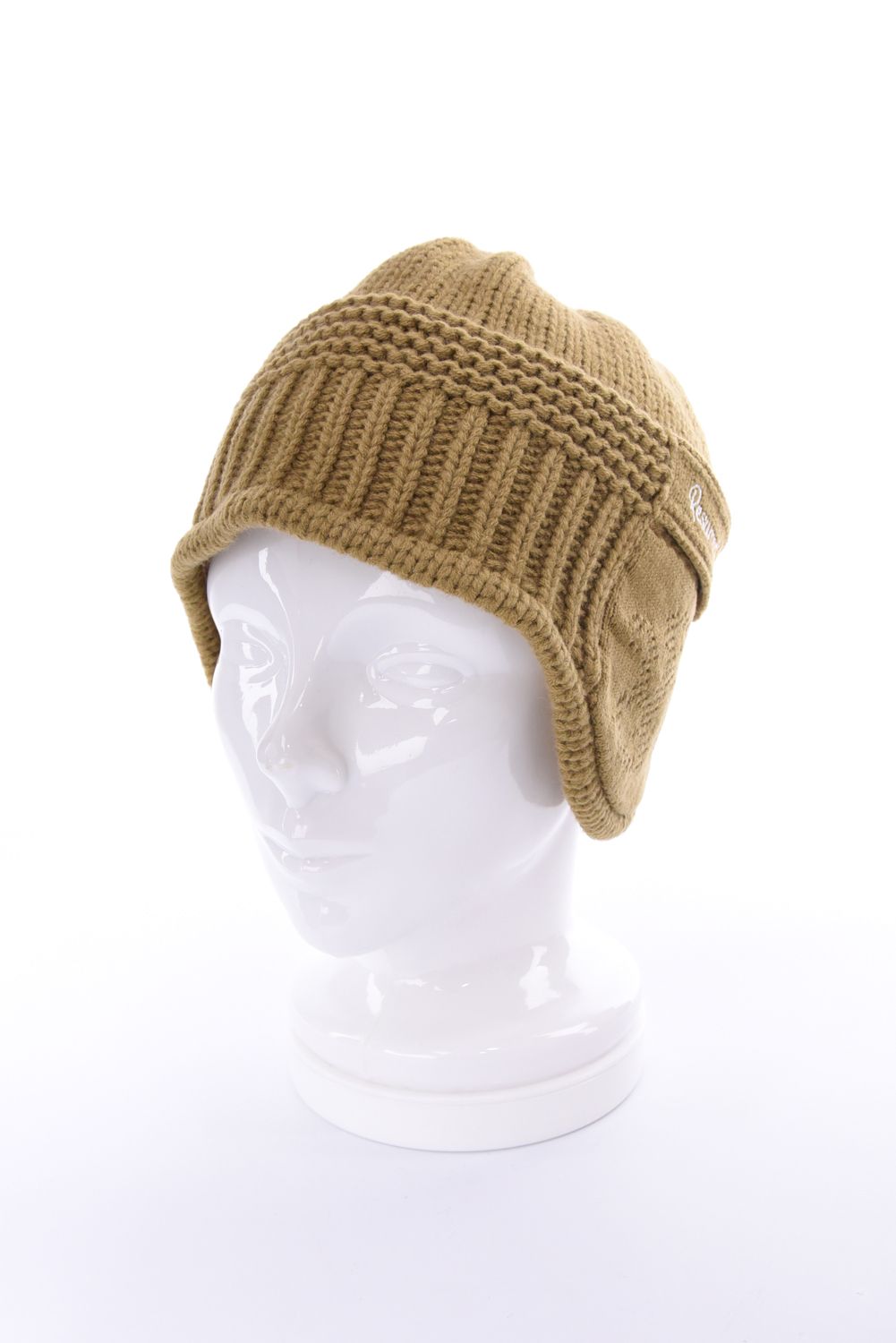 【26AW】 EAR WARMER KNIT CAP / イヤーウォーマー ニットキャップ  (キャメル)
