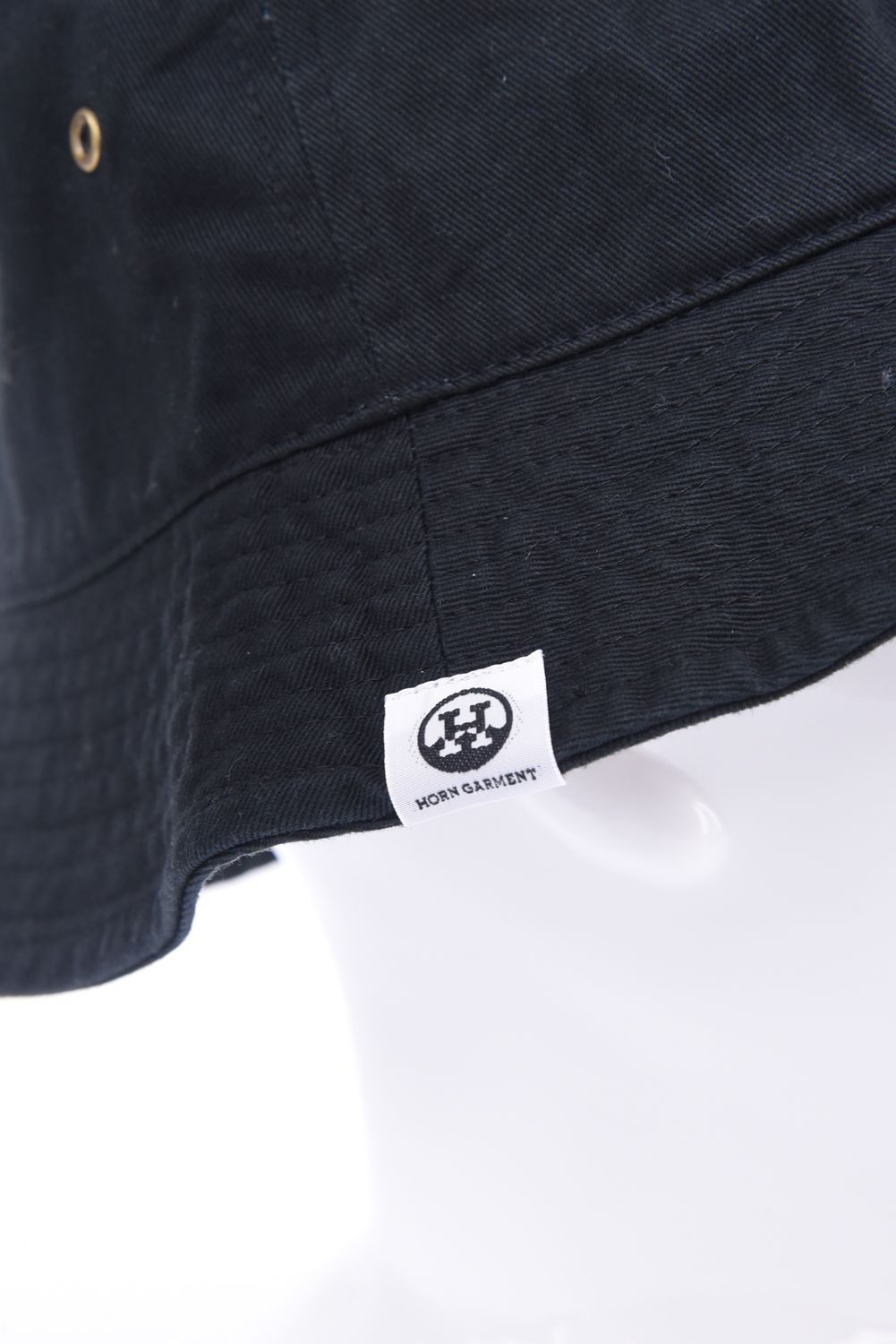 【25SS】 WAVE'N SUN BUCKET HAT / パイル風ロゴ刺繍 バケットハット (ブラック)