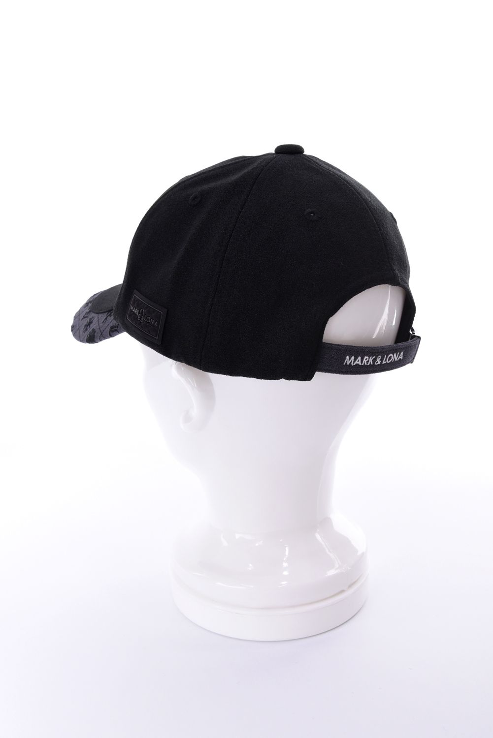 【26AW】 OBLIVION JACQUARD CAP / 3Dブランドロゴ モノグラムパターン刺繍 ベースボールキャップ (ブラック)