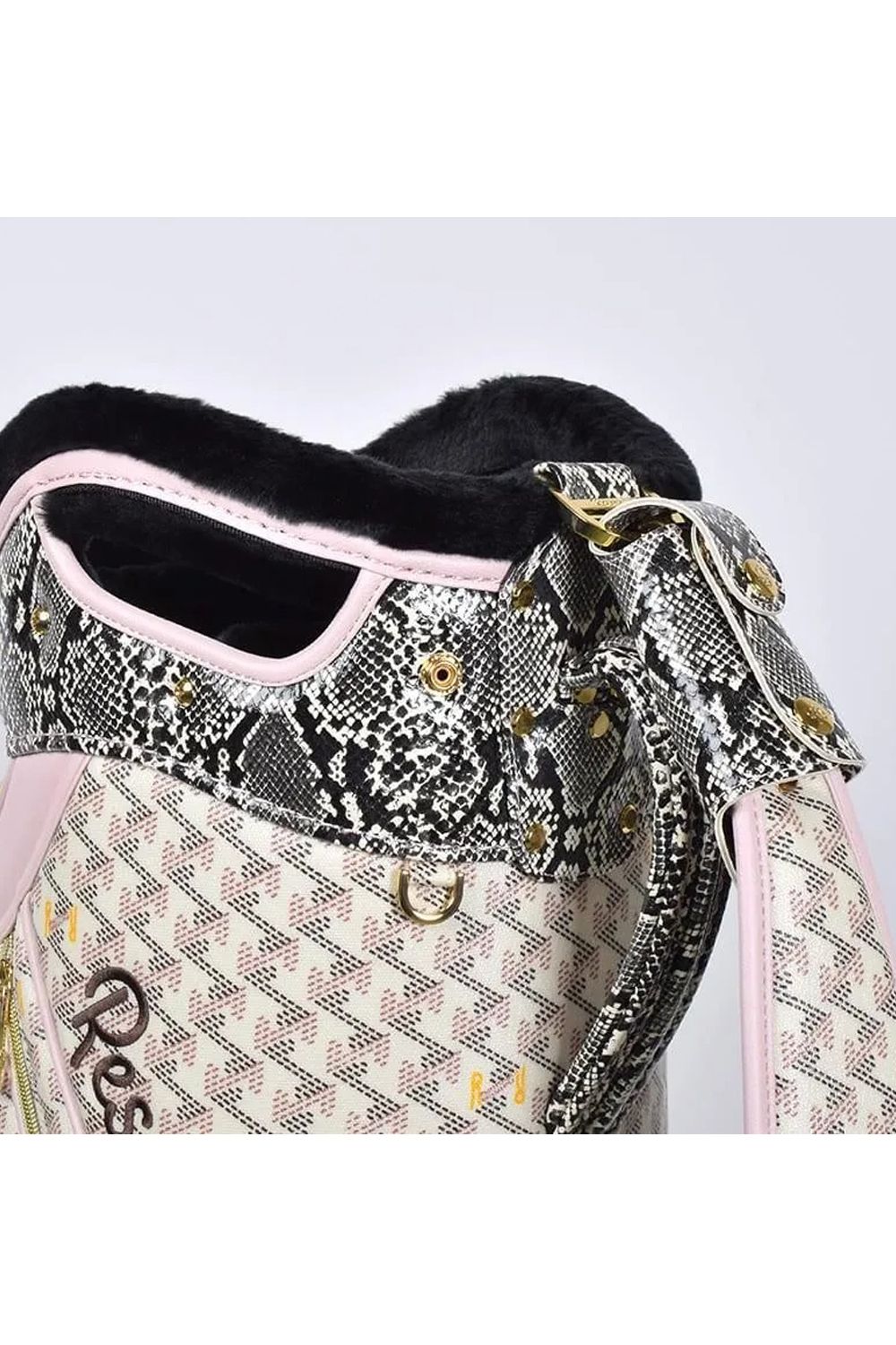 【銀行振込・代金引換不可】【返品・交換不可】【金田久美子プロモデル】 ORIOLA Pro (オリオラ プロ)  / カートタイプ キャディバッグ （パイソン）*