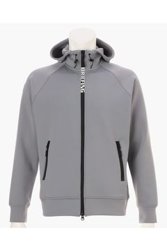 【26SS】 MEN'S 3D LOGO PARKA / 3Dエンボスロゴ ストレッチジャージ ジップアップパーカー (グレー)