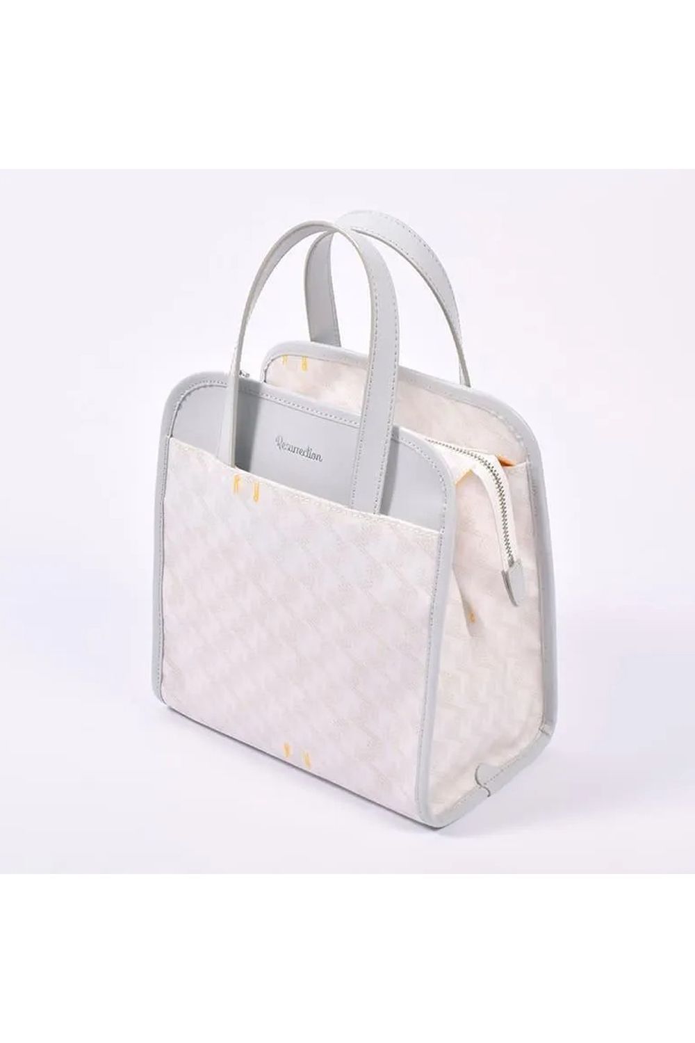 【26SS】 LANIUS TETRA (ラニウス テトラ) / ブランドオリジナルテキスタイル スリム カートバッグ (モノホワイト)*