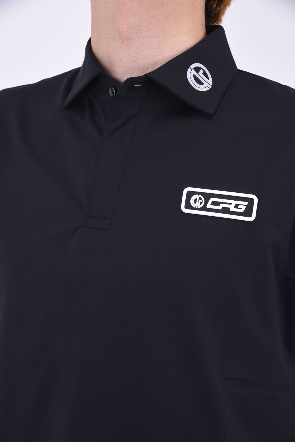 未開封　Ｌサイズ　CPG GOLF BIG logo polo shirt　黒